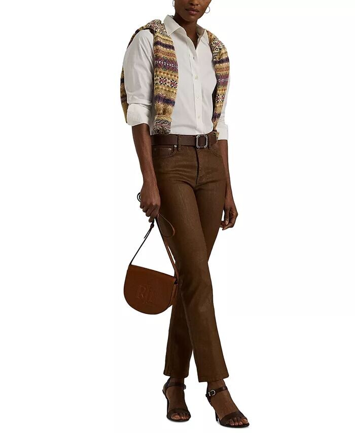 Маленькая кожаная сумка через плечо Witley Lauren Ralph Lauren, коричневый
Маленькая кожаная сумка через плечо Witley Lauren Ralph Lauren, коричневый