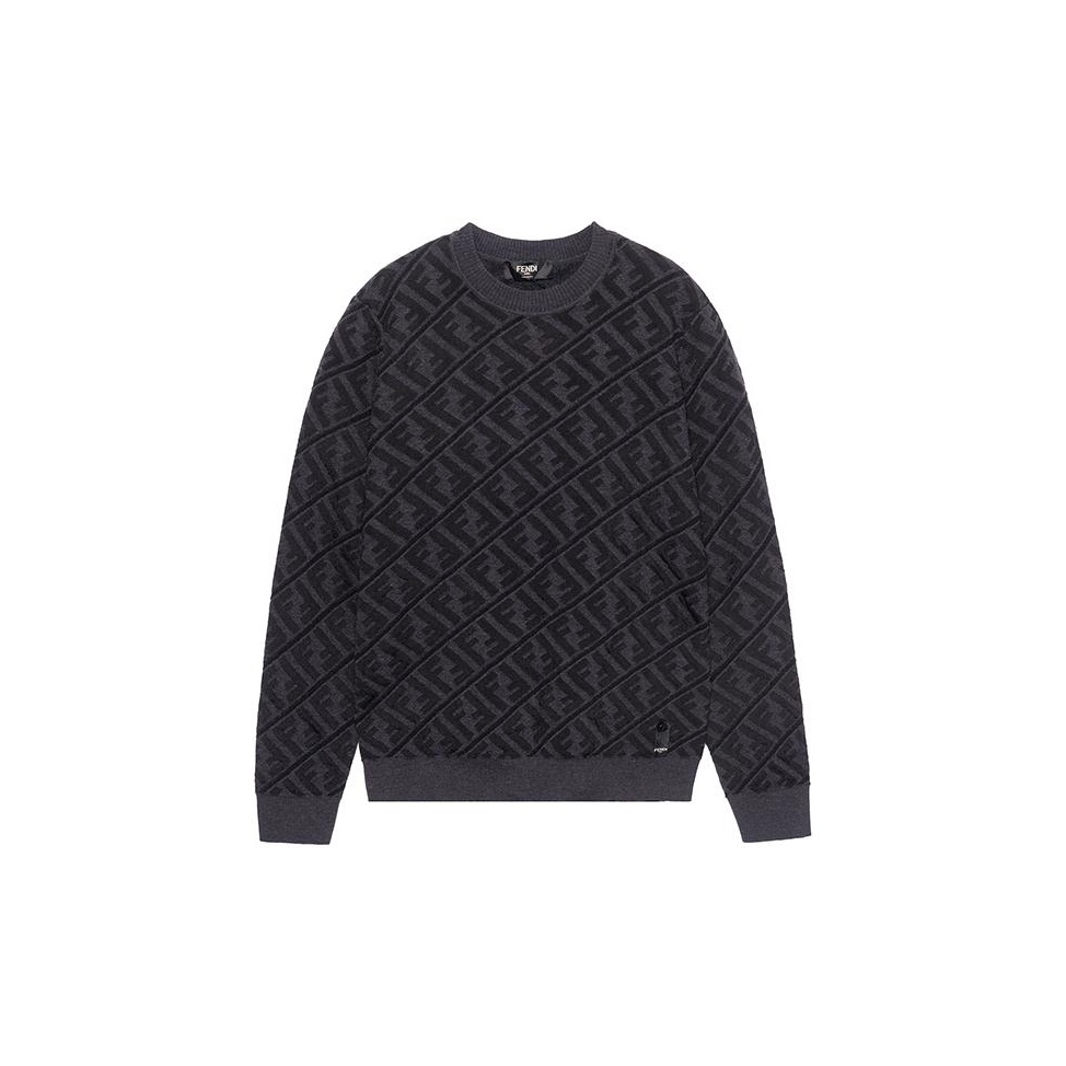 Монограммный жаккардовый джемпер FENDI, черный
Монограммный жаккардовый джемпер FENDI, черный