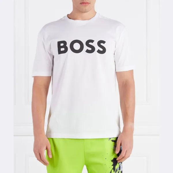Футболка стандартного кроя 1 футболка Boss, белый 
Футболка стандартного кроя 1 футболка Boss, белый
