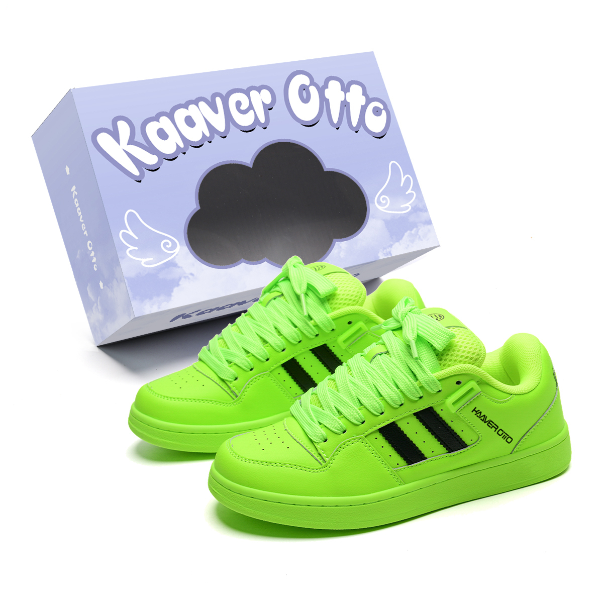 KAAVER OTTO Износостойкие и легкие низкие скейтерские кроссовки унисекс белый черный неоново-зеленый, цвет Neon Green
KAAVER OTTO Износостойкие и легкие низкие скейтерские кроссовки унисекс белый черный неоново-зеленый, цвет Neon Green