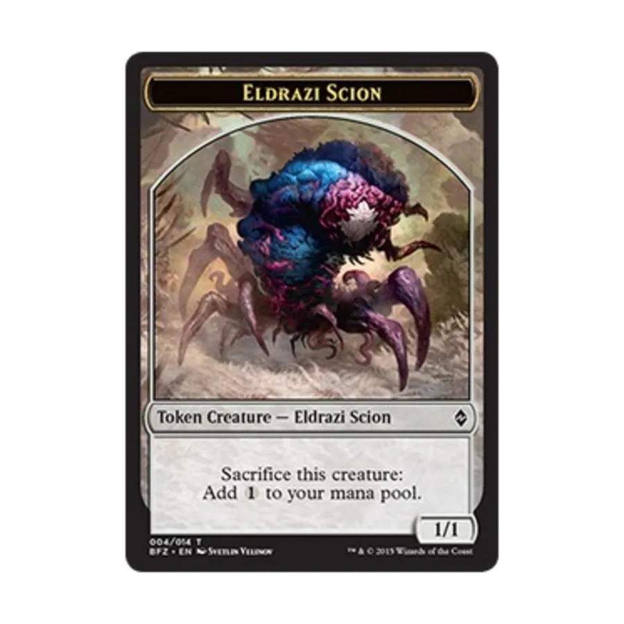 CCG Эльдрази Потомок — Жетон № 4 (С), MTG - Battle for Zendikar
CCG Эльдрази Потомок — Жетон № 4 (С), MTG - Battle for Zendikar