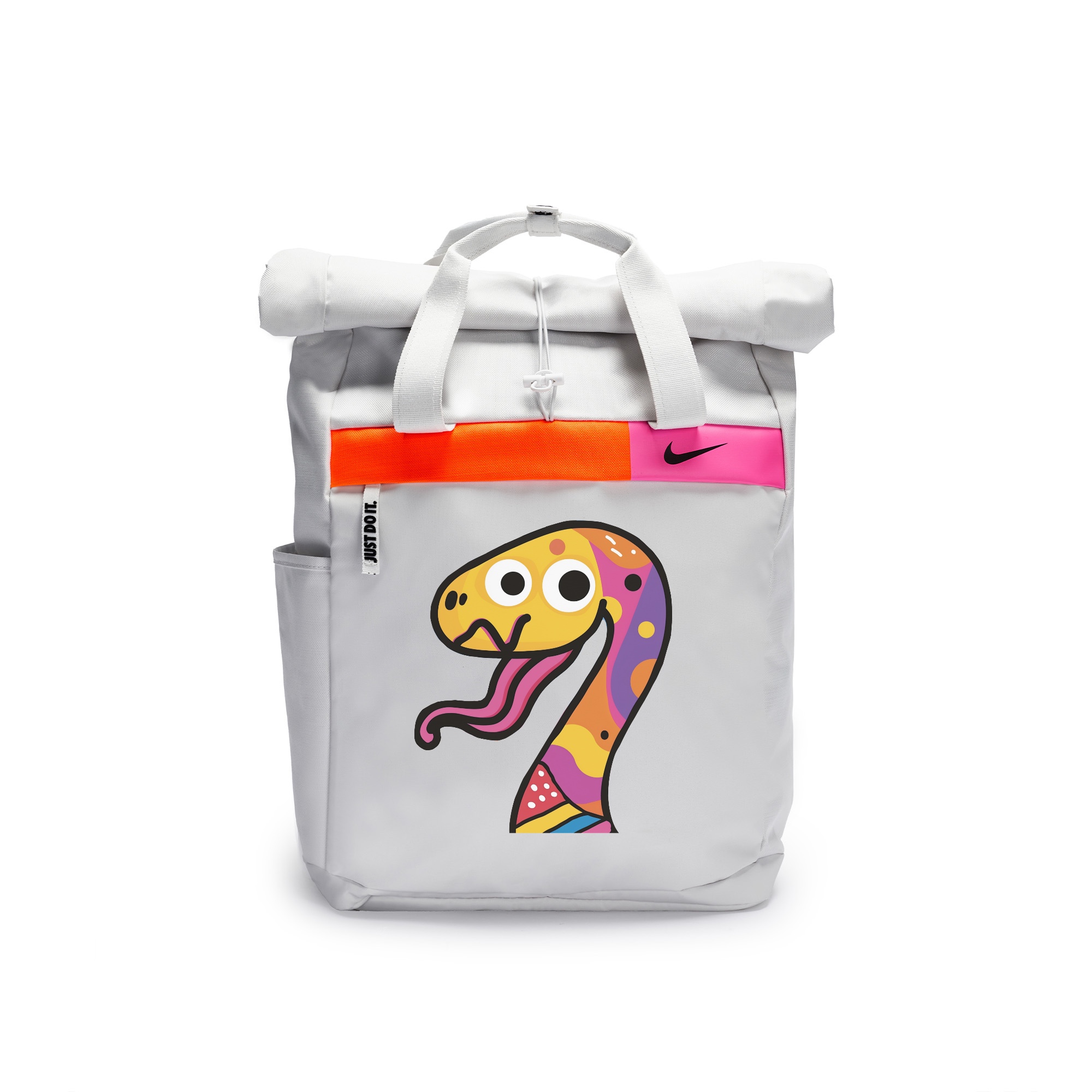 Nike Повседневный рюкзак унисекс для ежедневных поездок в минималистичном стиле, Childlike Snake Illustration
Nike Повседневный рюкзак унисекс для ежедневных поездок в минималистичном стиле, Childlike Snake Illustration