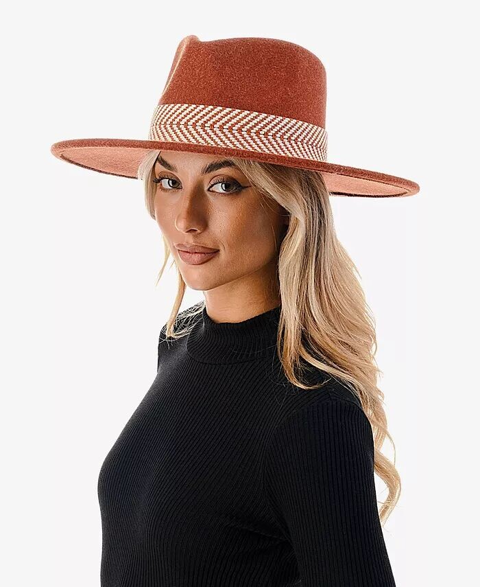 Женская панама из шерстяной смеси с шевронной отделкой Marcus Adler, красный
Женская панама из шерстяной смеси с шевронной отделкой Marcus Adler, красный