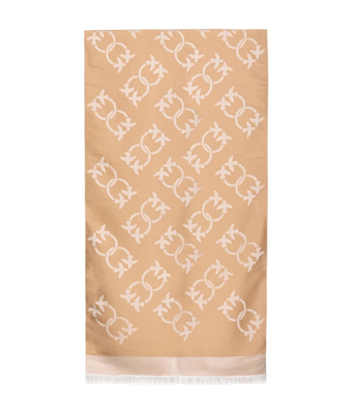 Вязаный шарф Love Birds Pinko, бежевый
Вязаный шарф Love Birds Pinko, бежевый