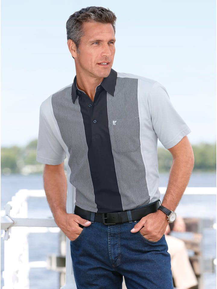 Рубашка с короткими рукавами светло-серого и темно-синего цветов WITT WEIDEN
Рубашка с короткими рукавами светло-серого и темно-синего цветов WITT WEIDEN