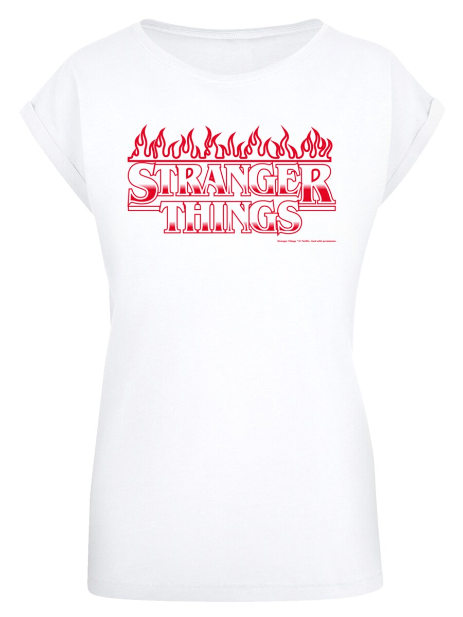 Рубашка F4NT4STIC Stranger Things Flames Netflix TV Series, белый 
Рубашка F4NT4STIC Stranger Things Flames Netflix TV Series, белый