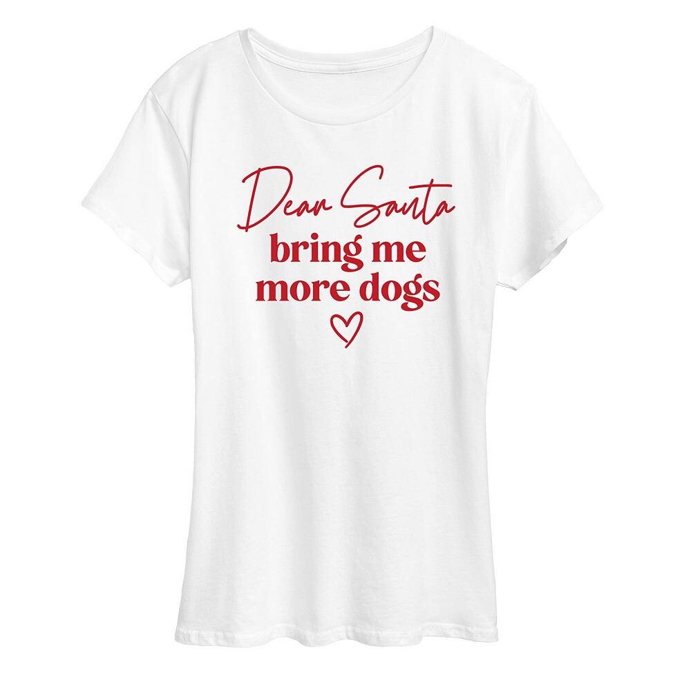 Женская рождественская футболка с рисунком "Bring More Dogs Santa" Licensed Character, белый
Женская рождественская футболка с рисунком "Bring More Dogs Santa" Licensed Character, белый