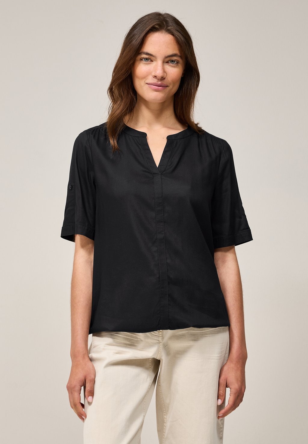 Блуза SPLIT NECK Cecil, черный
Блуза SPLIT NECK Cecil, черный