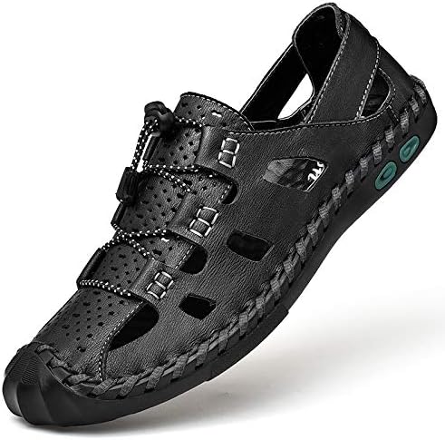 Мужские кожаные сандалии Mecolop, комфортные летние водонепроницаемые сандалии для походов и спорта, черный
Мужские кожаные сандалии Mecolop, комфортные летние водонепроницаемые сандалии для походов и спорта, черный