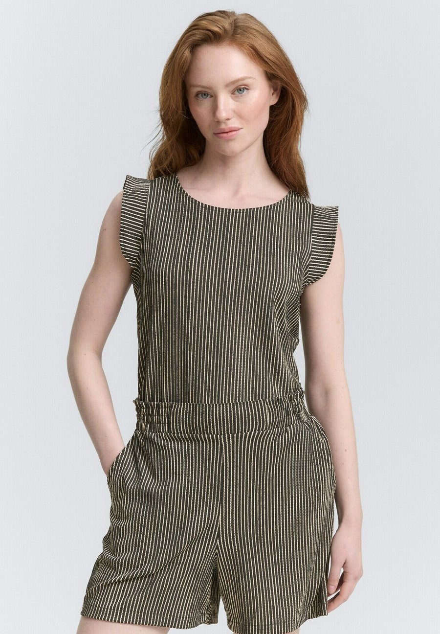 Топ TOM TAILOR DENIM MIT FLÜGELÄRMELN, Black And Beige Stripe/Black
Топ TOM TAILOR DENIM MIT FLÜGELÄRMELN, Black And Beige Stripe/Black