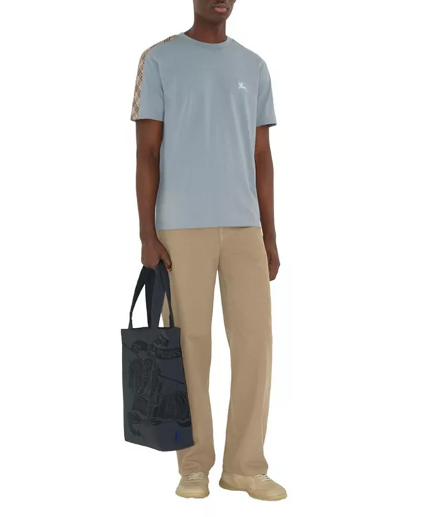 Хлопковая футболка с клетчатым узором Burberry, серый
Хлопковая футболка с клетчатым узором Burberry, серый