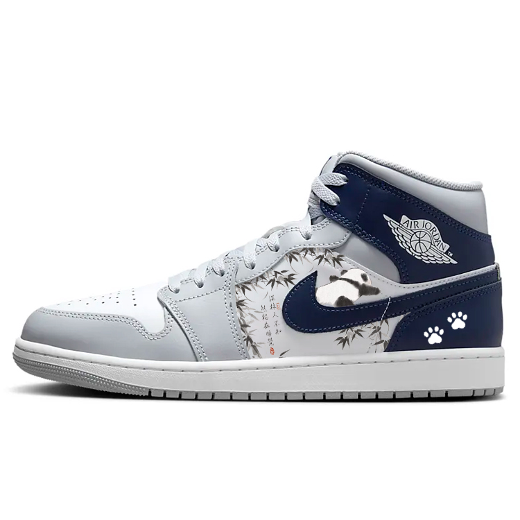 Jordan Баскетбольные кроссовки Air 1 с амортизацией, противоскользящие, дышащие, среднего размера, винтажные, мужские, серые, белые, синие 
Jordan Баскетбольные кроссовки Air 1 с амортизацией, противоскользящие, дышащие, среднего размера, винтажные, мужские, серые, белые, синие