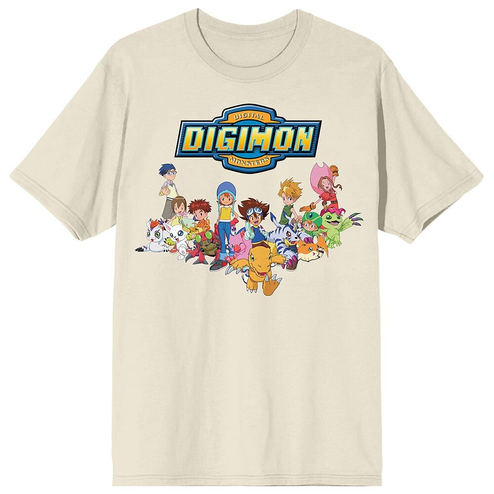 Мужская футболка с изображением главных героев Digimon Licensed Character, цвет Beig Khaki
Мужская футболка с изображением главных героев Digimon Licensed Character, цвет Beig Khaki