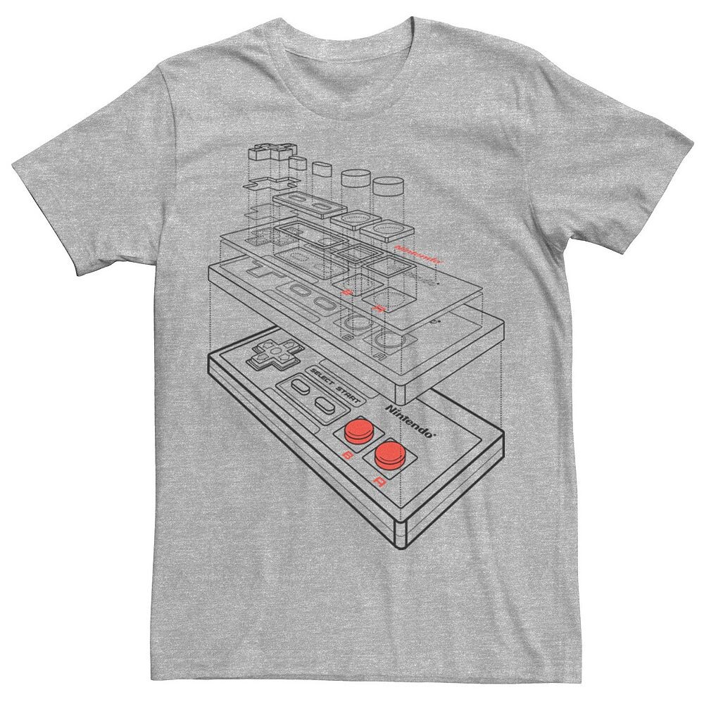 Мужская футболка со схемой контроллера Super Nintendo Licensed Character, цвет Athletic Heather
Мужская футболка со схемой контроллера Super Nintendo Licensed Character, цвет Athletic Heather