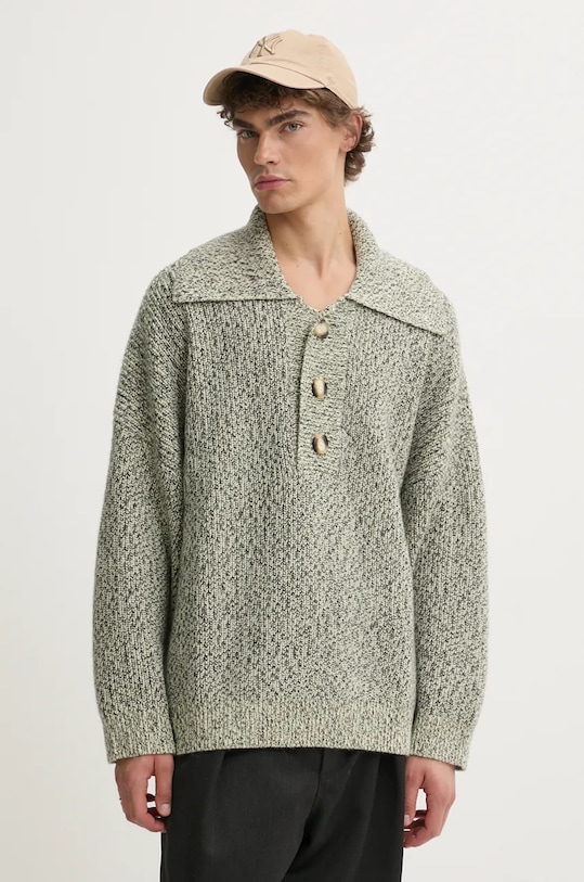 Шерстяной свитер DELIER Nanushka, зеленый
Шерстяной свитер DELIER Nanushka, зеленый