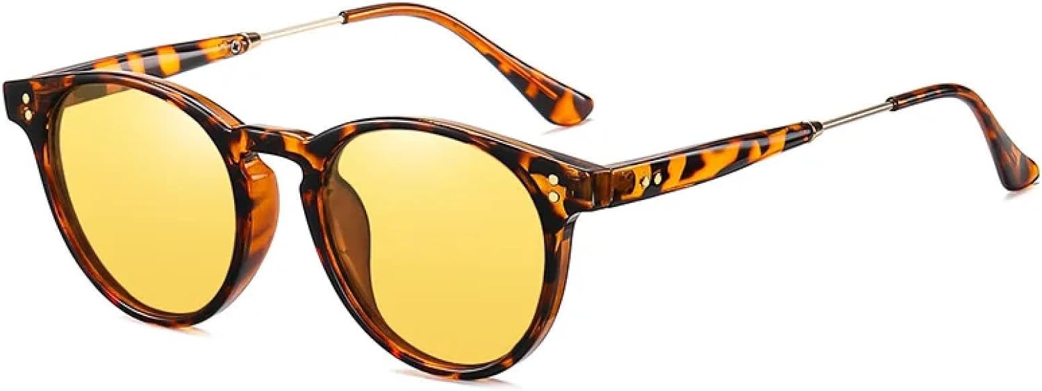 Солнцезащитные очки с защитой UV400 | Оправа Tr90, круглые линзы конфетного цвета | Для женщин и мужчин, для занятий спортом на открытом воздухе и вождения DSVIGF, Leopard Yellow
Солнцезащитные очки с защитой UV400 | Оправа Tr90, круглые линзы конфетного цвета | Для женщин и мужчин, для занятий спортом на открытом воздухе и вождения DSVIGF, Leopard Yellow