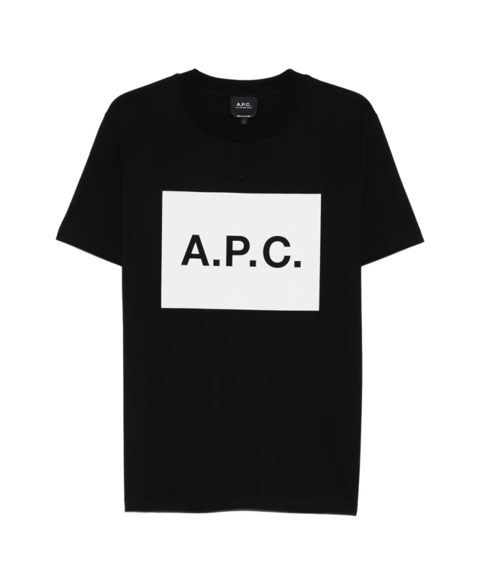 Футболка с круглым вырезом и короткими рукавами A.P.C., черный
Футболка с круглым вырезом и короткими рукавами A.P.C., черный