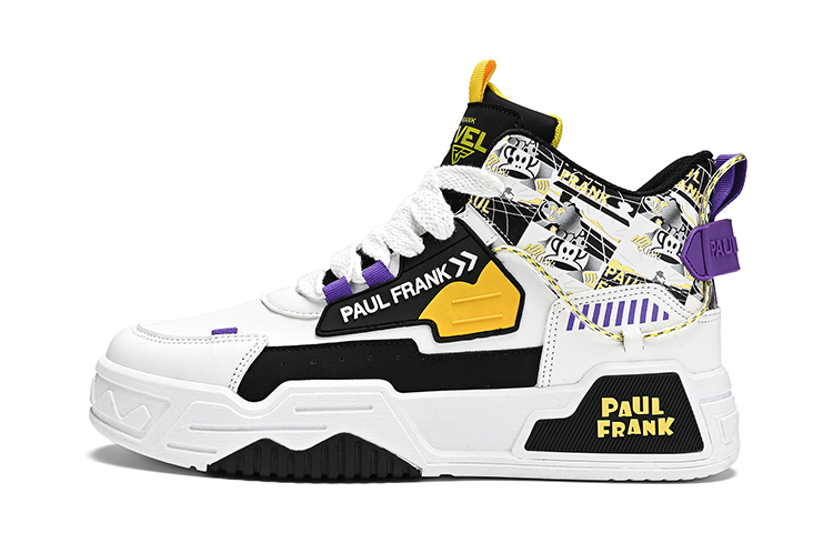 Скользоустойчивые высокие кроссовки для скейтбординга мужские PAUL FRANK, бело-фиолетовые (на пуговицах)
Скользоустойчивые высокие кроссовки для скейтбординга мужские PAUL FRANK, бело-фиолетовые (на пуговицах)