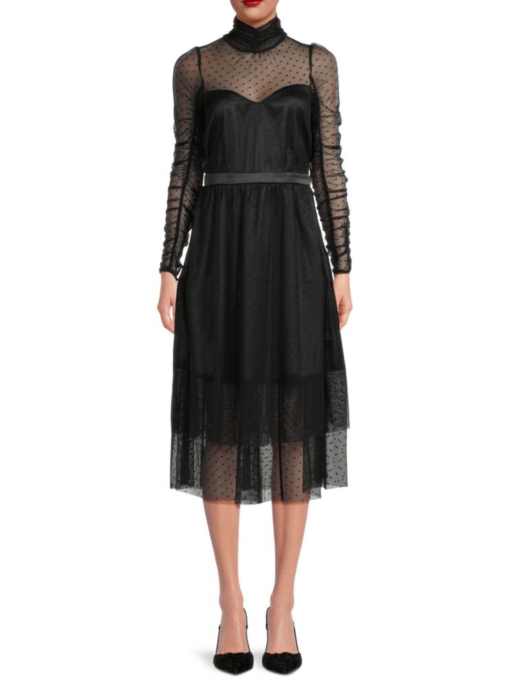 Платье миди Swiss Dot Illusion Gibsonlook, черный
Платье миди Swiss Dot Illusion Gibsonlook, черный