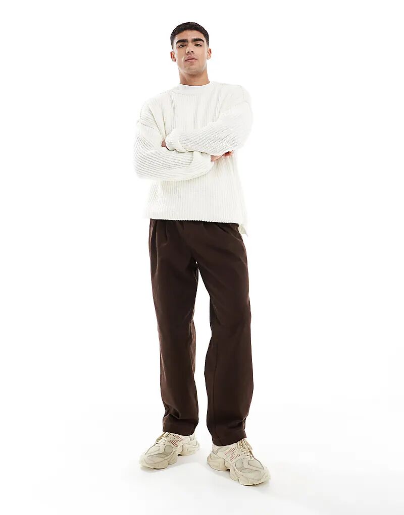 Очень мешковатые брюки-чинос коричневого цвета со складками и завязками на талии ASOS DESIGN
Очень мешковатые брюки-чинос коричневого цвета со складками и завязками на талии ASOS DESIGN