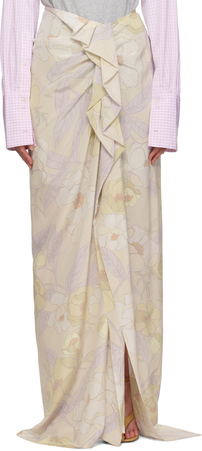 Юбка макси из разноцветного шелка Dries Van Noten
Юбка макси из разноцветного шелка Dries Van Noten