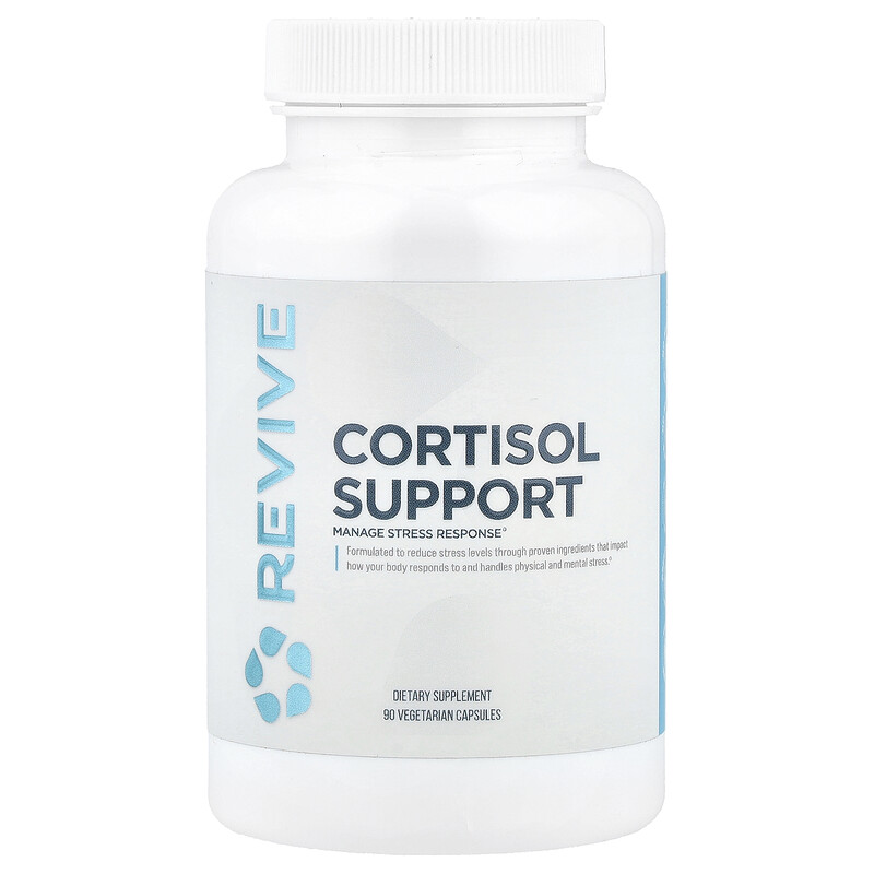 Revive, Cortisol Support, 90 вегетарианских капсул 
Revive, Cortisol Support, 90 вегетарианских капсул