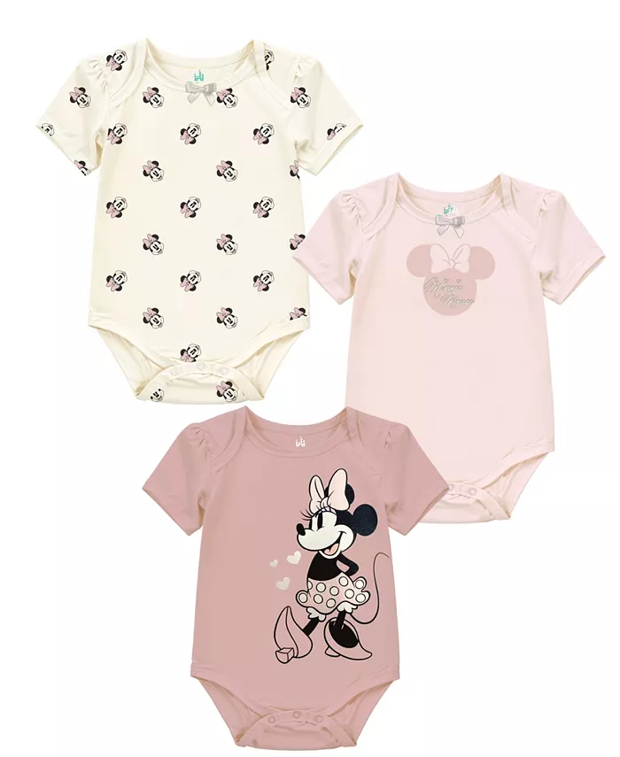 Детский комплект из 3 боди с коротким рукавом Minnie Mouse для девочек Disney, мультиколор
Детский комплект из 3 боди с коротким рукавом Minnie Mouse для девочек Disney, мультиколор