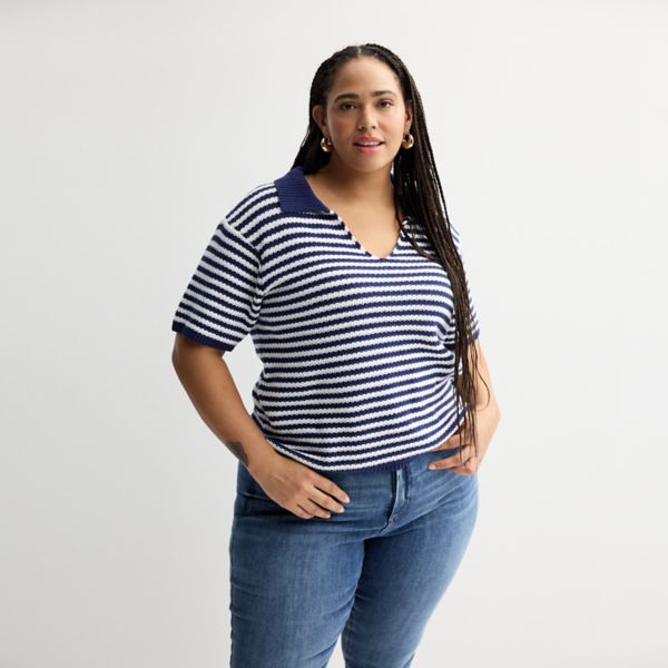 Свободный воротник с коротким рукавом Sonoma Goods For Life, цвет white navy stripe
Свободный воротник с коротким рукавом Sonoma Goods For Life, цвет white navy stripe