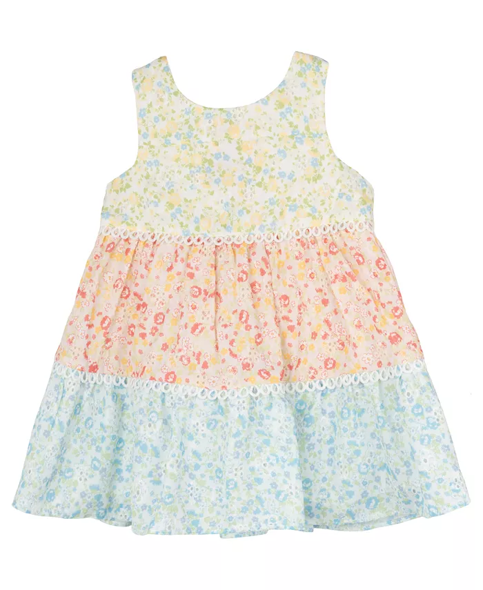 Платье для девочек с цветными вставками и ажурной строчкой Rare Editions
Платье для девочек с цветными вставками и ажурной строчкой Rare Editions