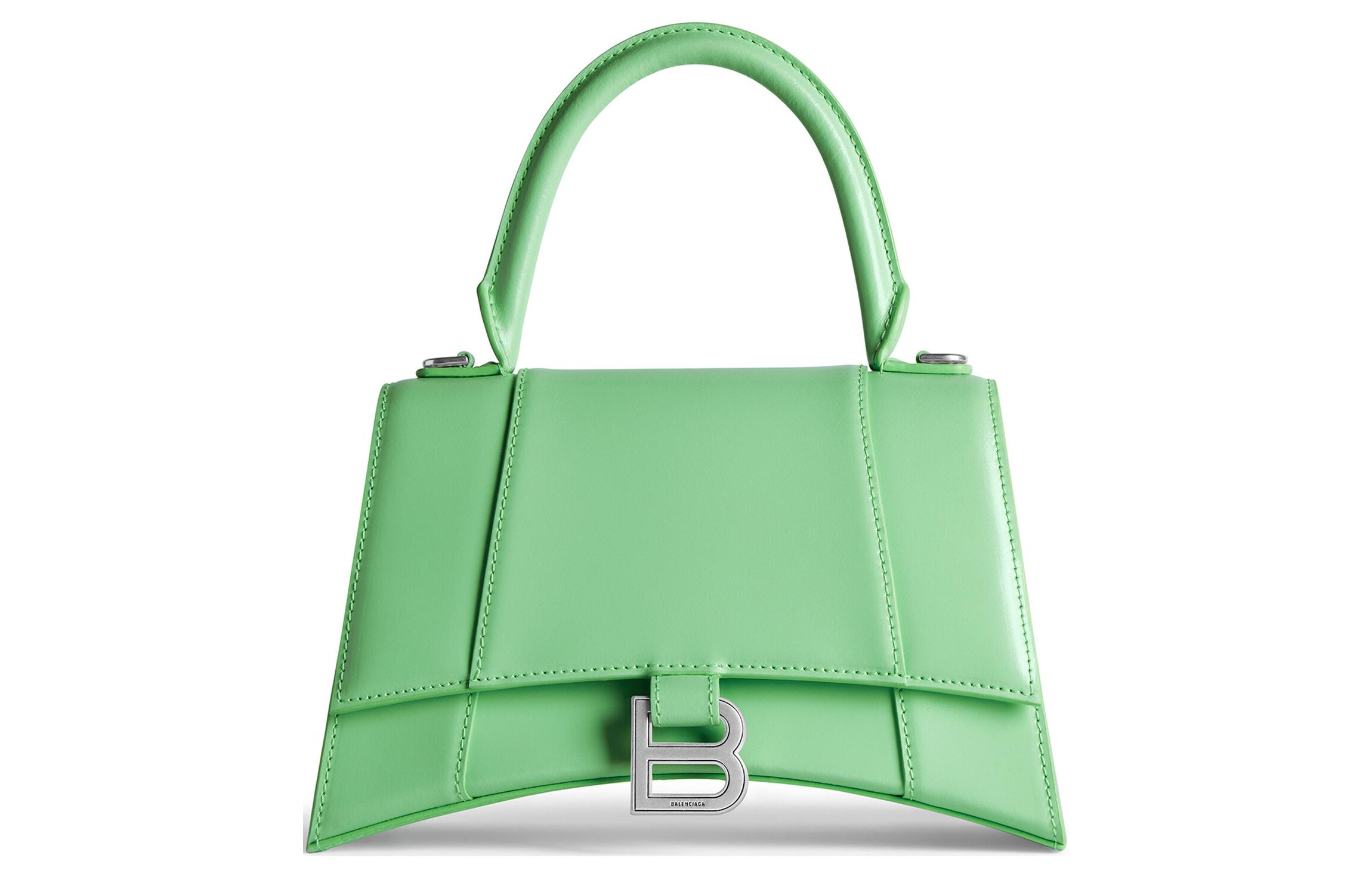 Часовая сумка из телячьей кожи Balenciaga, через плечо, дамская сумочка, светло-зелёная
Часовая сумка из телячьей кожи Balenciaga, через плечо, дамская сумочка, светло-зелёная