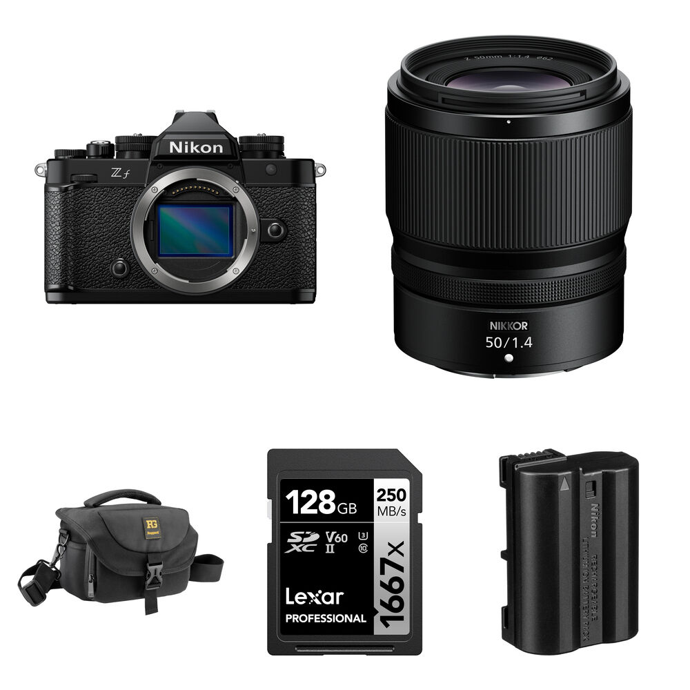 Беззеркальная камера Nikon Zf Mirrorless Camera with 50mm f/1.4 Lens and Essentials+
Беззеркальная камера Nikon Zf Mirrorless Camera with 50mm f/1.4 Lens and Essentials+