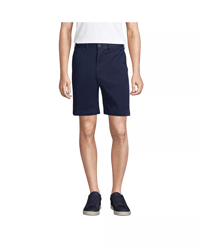 Шорты-чинос Big & Tall 9" Traditional Fit Comfort First Knockabout Lands' End, синий 
Шорты-чинос Big & Tall 9" Traditional Fit Comfort First Knockabout Lands' End, синий
