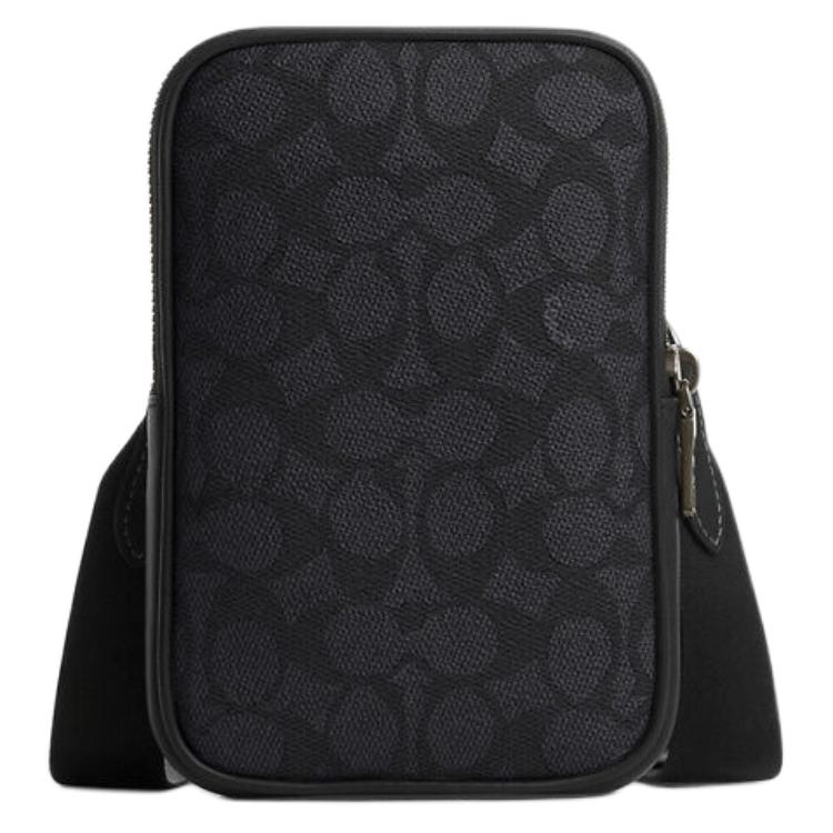 Наблюдаемая нами сумка через плечо из лакированного холста, кросс-боди Трампетс мужская, антрацит и черный COACH 
Наблюдаемая нами сумка через плечо из лакированного холста, кросс-боди Трампетс мужская, антрацит и черный COACH