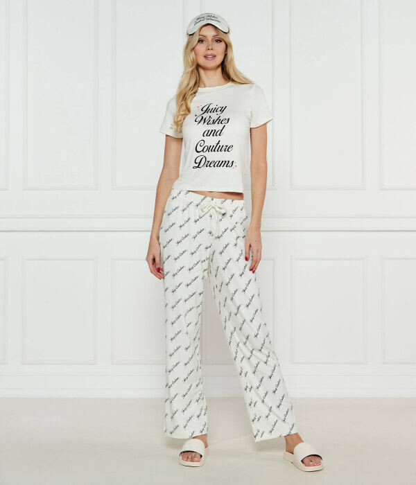 Пижама женская Juicy Couture из футболки и брюк с принтом, экрю
Пижама женская Juicy Couture из футболки и брюк с принтом, экрю
