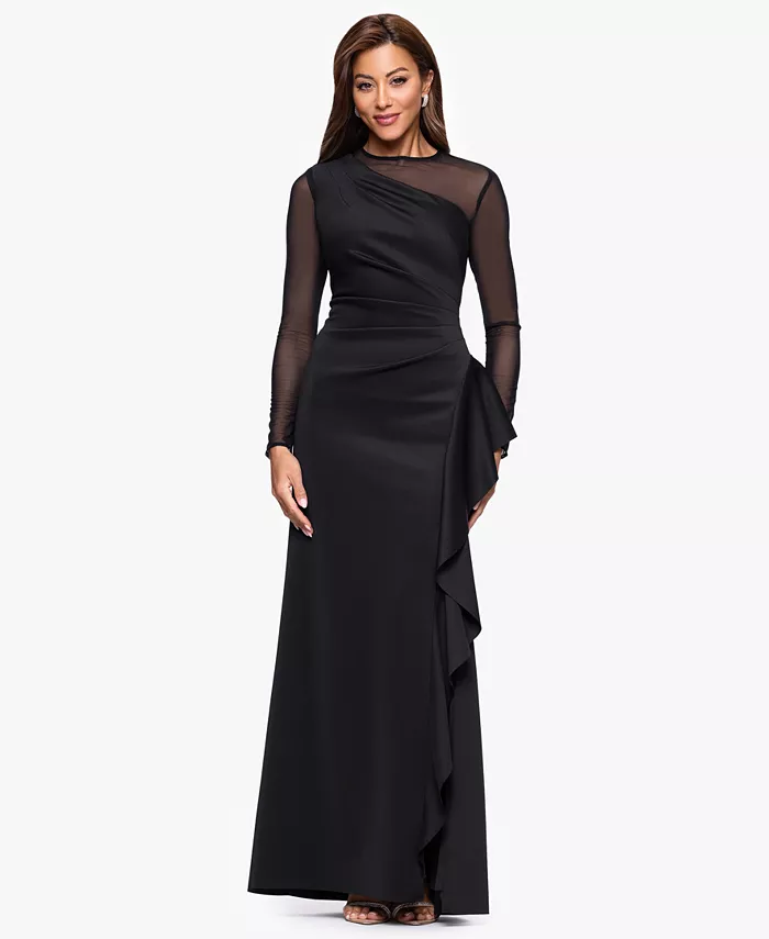 Женское платье с длинным рукавом Scuba Power Mesh XSCAPE
Женское платье с длинным рукавом Scuba Power Mesh XSCAPE