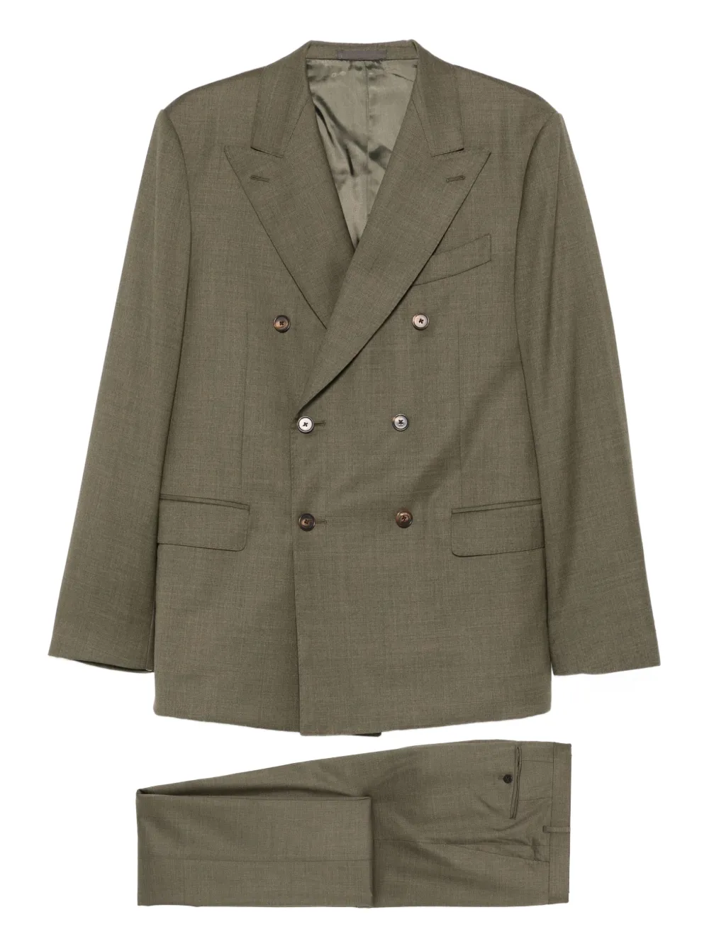 Двубортный костюм Caruso, зеленый 
Двубортный костюм Caruso, зеленый