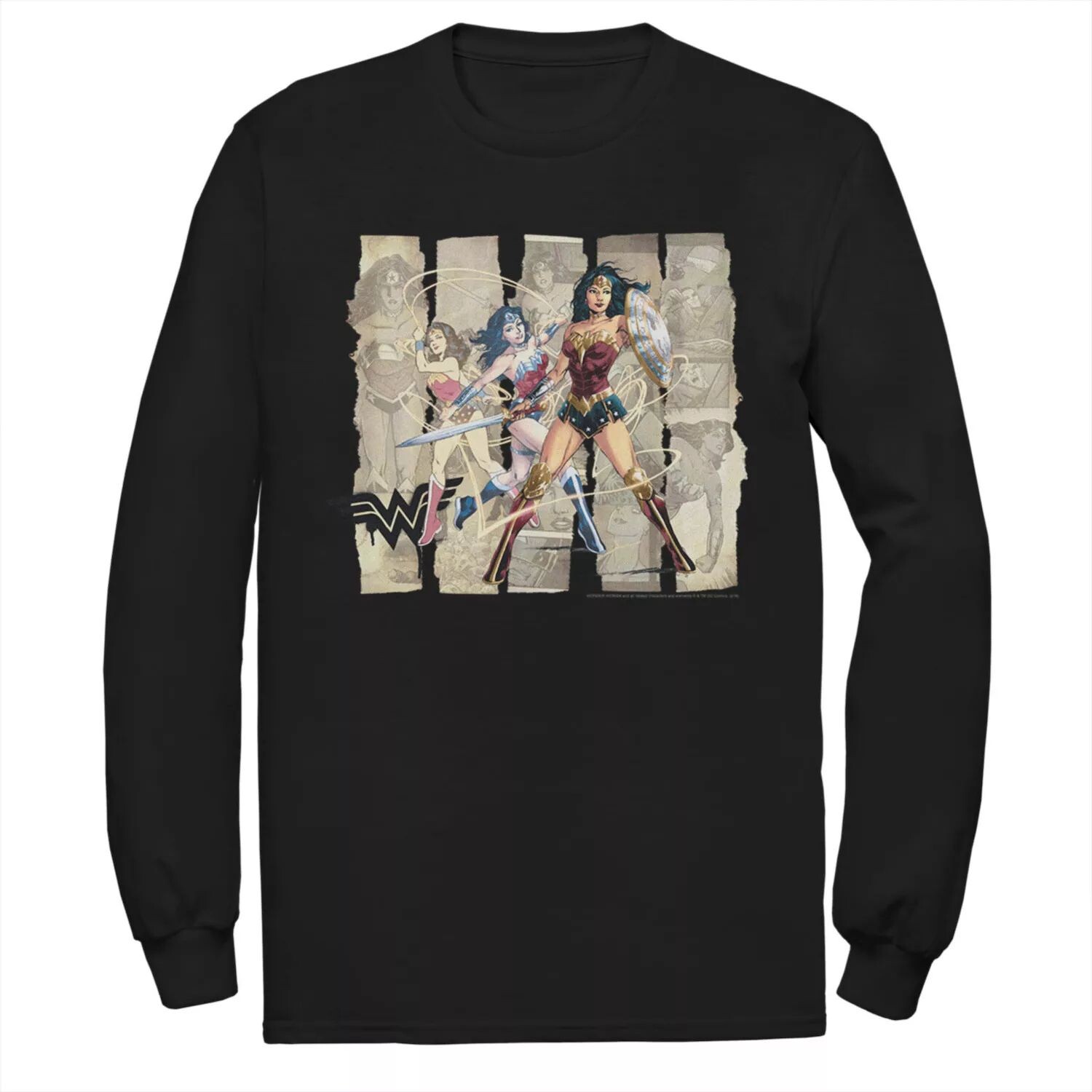 Мужская футболка DC Comics Wonder Woman с бумажными полосками и портретом
Мужская футболка DC Comics Wonder Woman с бумажными полосками и портретом