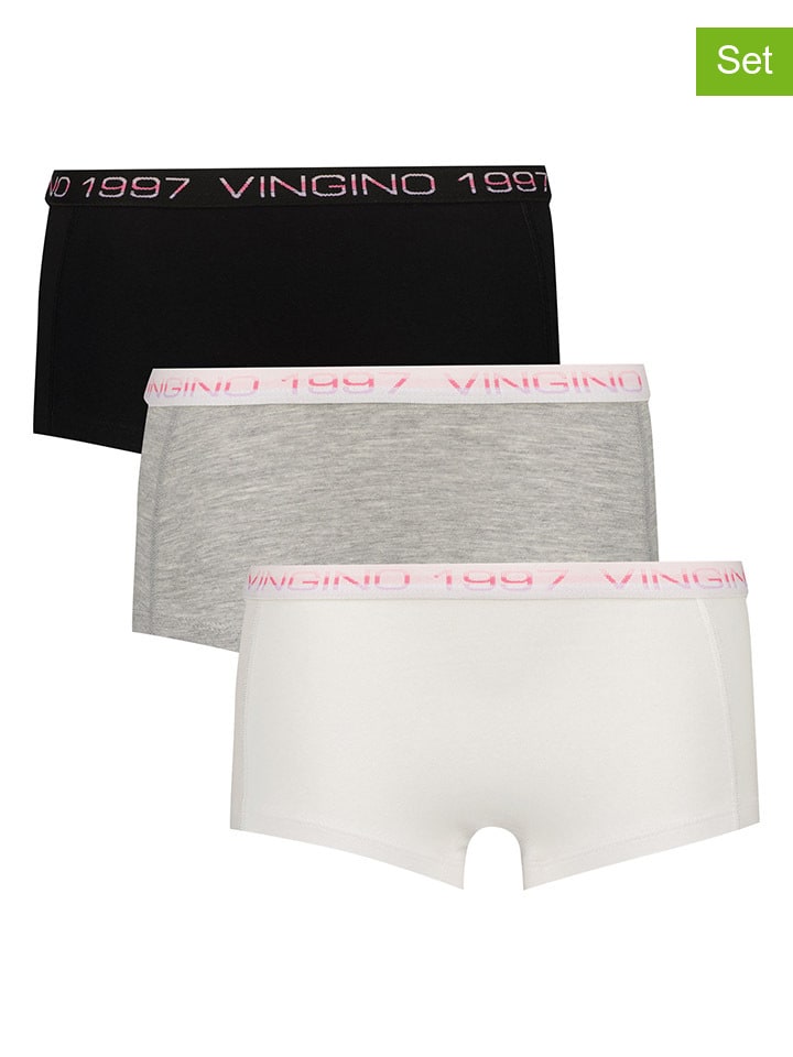 Vingino Комплект из 3 штук: боксерские шорты серого, черного и белого цвета
Vingino Комплект из 3 штук: боксерские шорты серого, черного и белого цвета