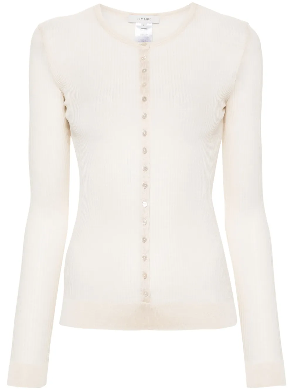 Топ в рубчик с длинными рукавами LEMAIRE, нейтральный
Топ в рубчик с длинными рукавами LEMAIRE, нейтральный