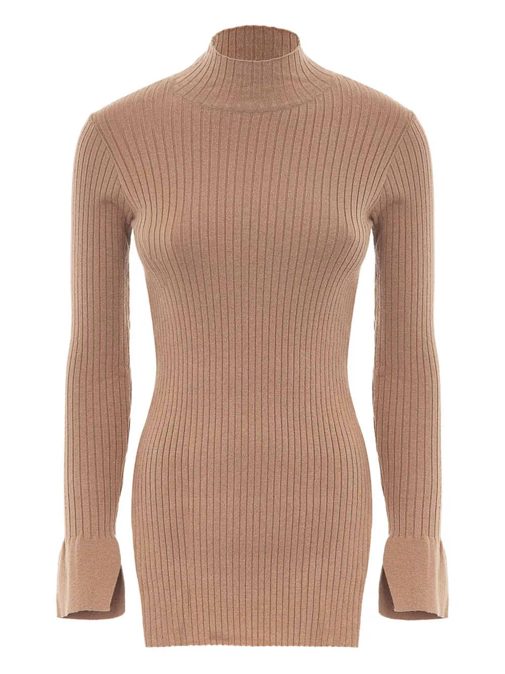 Свитер в рубчик с высоким воротником Akep, коричневый
Свитер в рубчик с высоким воротником Akep, коричневый