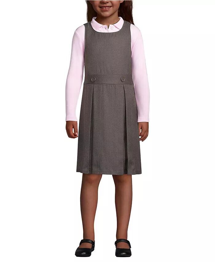 Джемпер для девочек длиной до колена Lands' End, серый
Джемпер для девочек длиной до колена Lands' End, серый