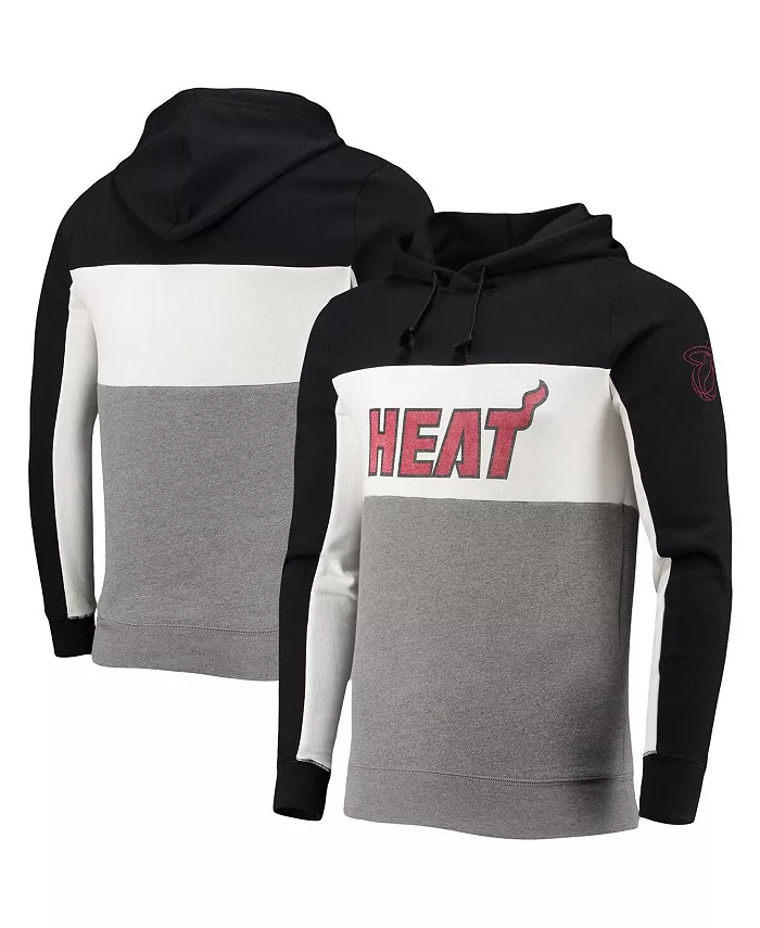 Мужская черно-белая толстовка с капюшоном Miami Heat Wordmark Colorblock из флиса Junk Food
Мужская черно-белая толстовка с капюшоном Miami Heat Wordmark Colorblock из флиса Junk Food