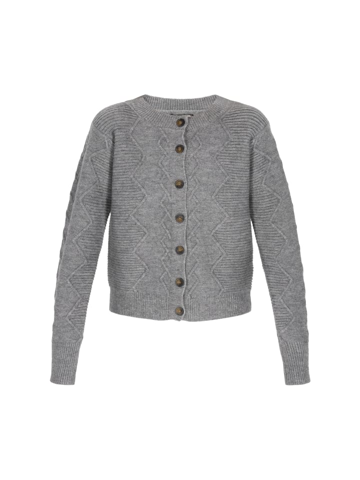 DreiMaster Женский кардиган серого меланжевого цвета
DreiMaster Женский кардиган серого меланжевого цвета