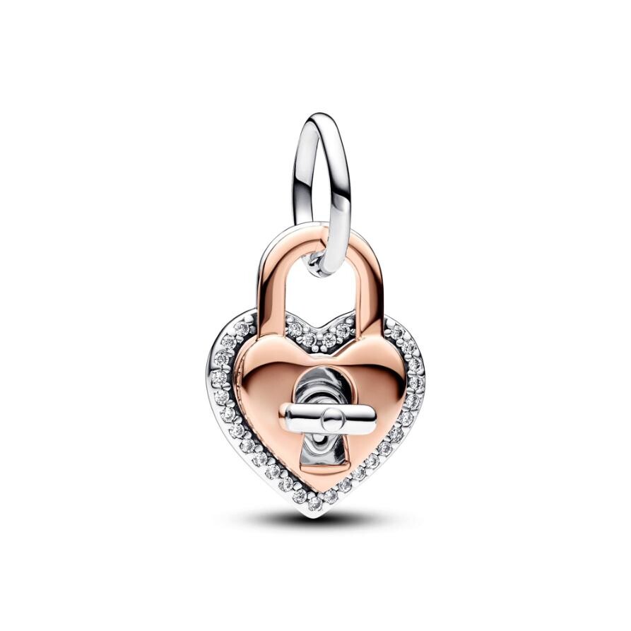 Шарм Pandora Two-tone Twistable Heart Padlock Double Dangle Charm, двухцветный
Шарм Pandora Two-tone Twistable Heart Padlock Double Dangle Charm, двухцветный