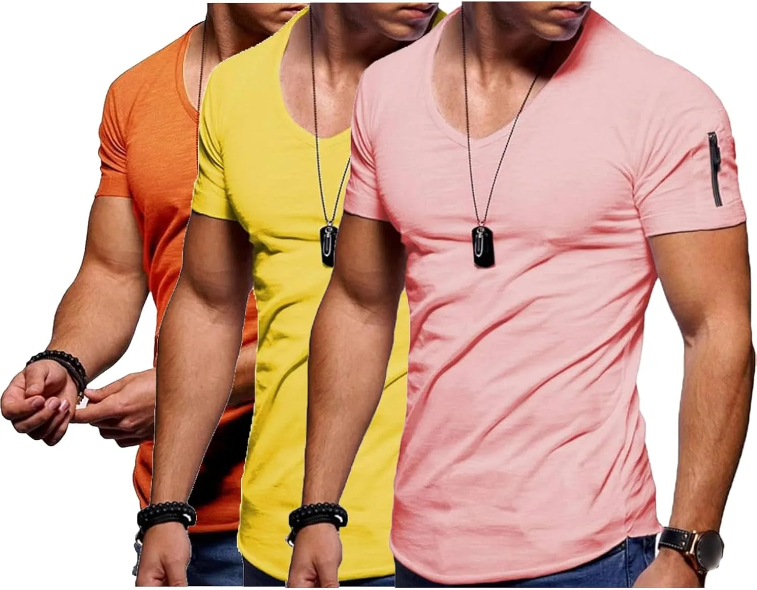 Мужская футболка V-образным вырезом Slim Sports QOAAIE
Мужская футболка V-образным вырезом Slim Sports QOAAIE