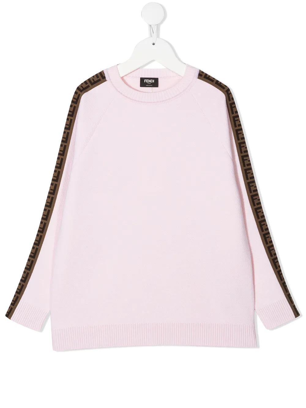 Джемпер с логотипом FF FENDI KIDS, розовый 
Джемпер с логотипом FF FENDI KIDS, розовый