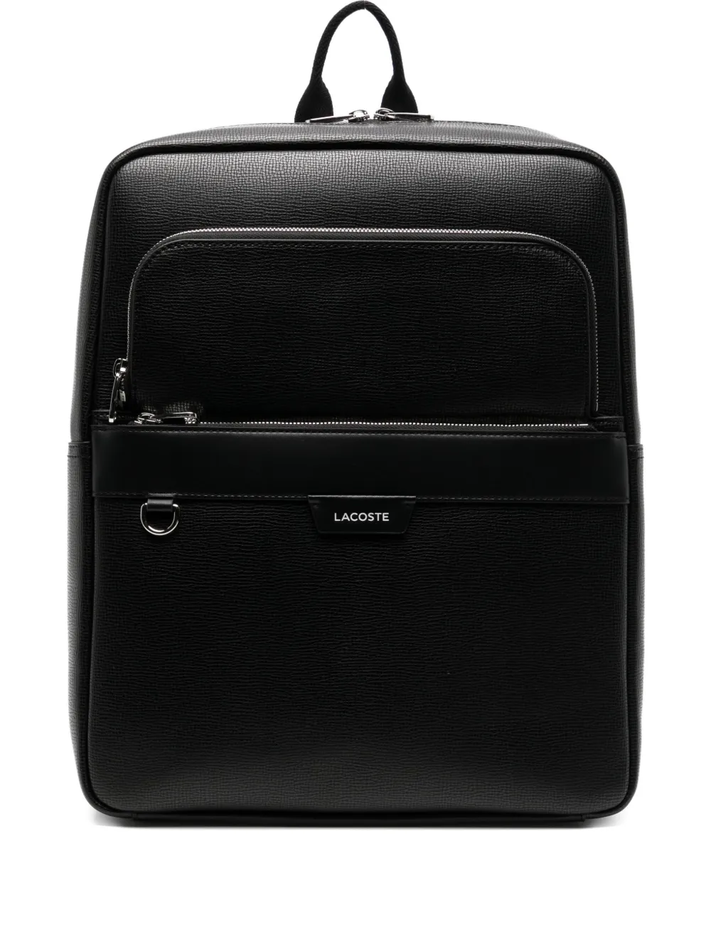 Кожаный рюкзак с логотипом Lacoste, черный
Кожаный рюкзак с логотипом Lacoste, черный