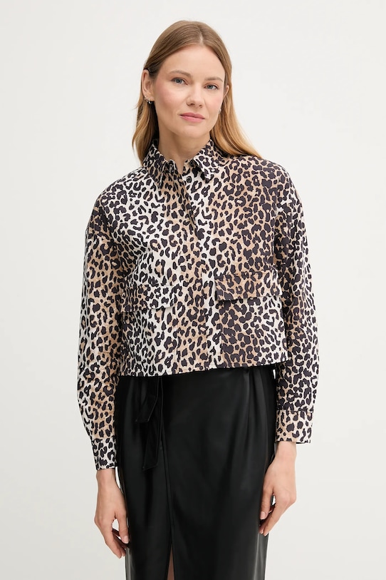 Хлопковая рубашка Oui, черный 
Хлопковая рубашка Oui, черный