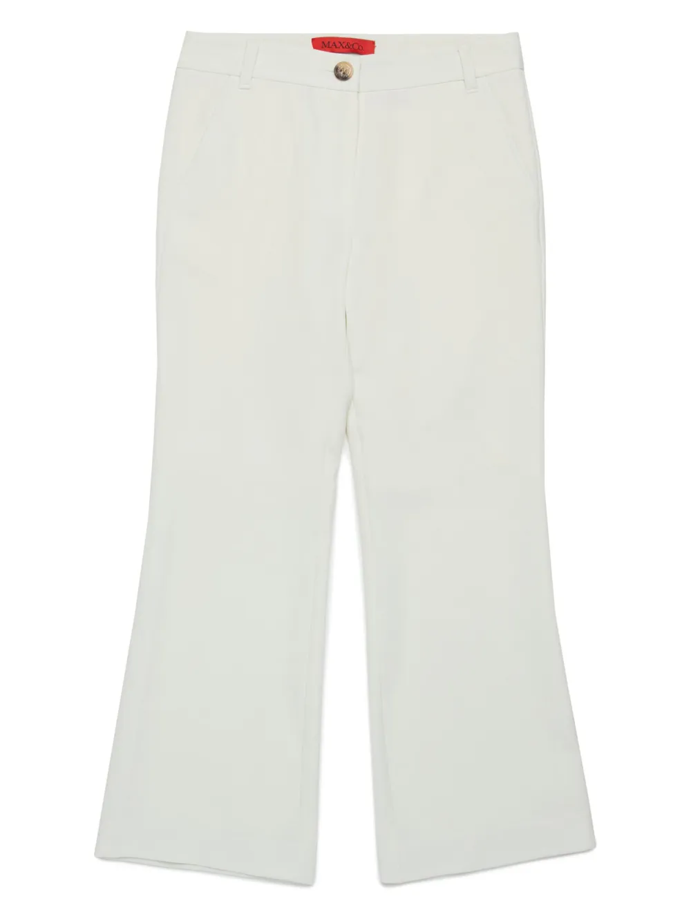 Расклешенные брюки средней посадки MAX&Co. Kids, белый
Расклешенные брюки средней посадки MAX&Co. Kids, белый
