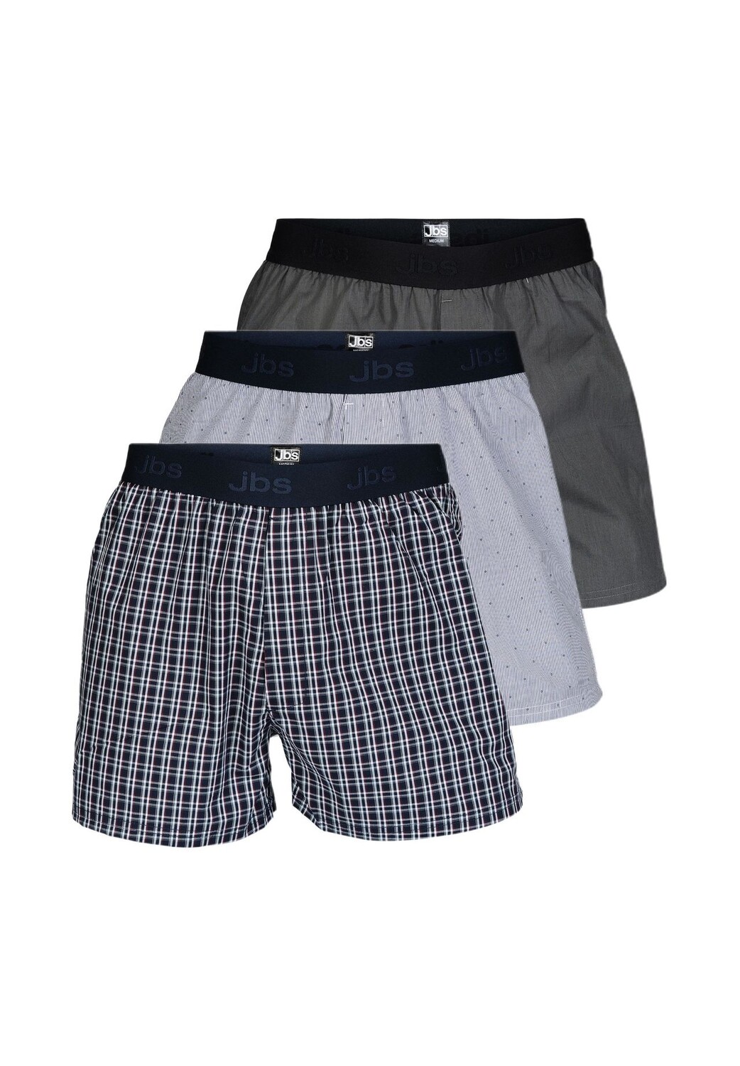 Комплект боксеров из 3 шт. из органического хлопка jbs, цвет Grau Blau 
Комплект боксеров из 3 шт. из органического хлопка jbs, цвет Grau Blau